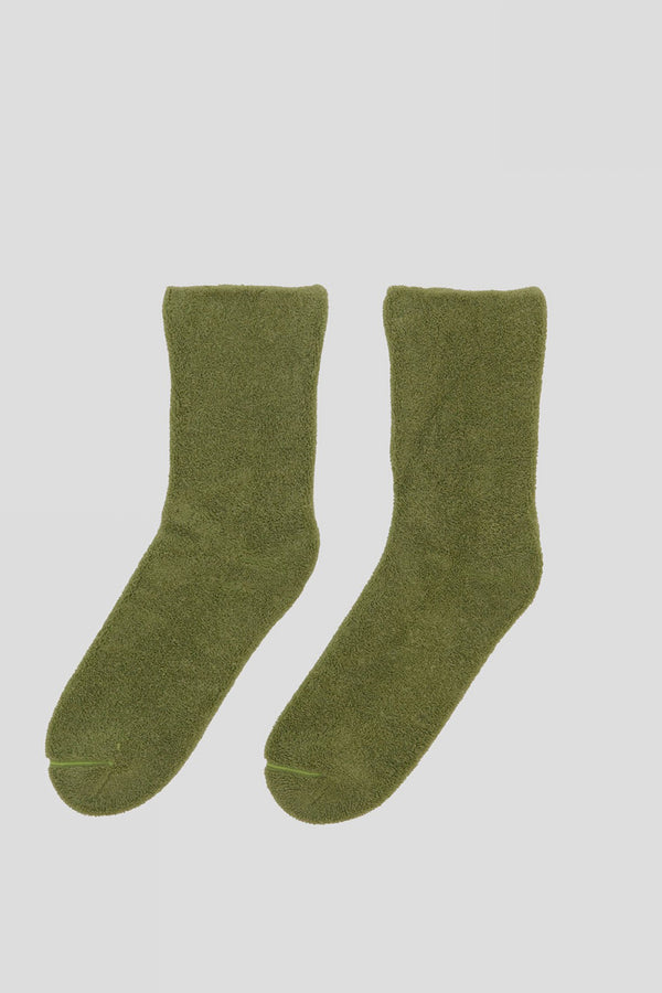 BASERANGE Anti-wrinkle Insole Cotton Socks KOAS-LC-AU23 Green(KOK)